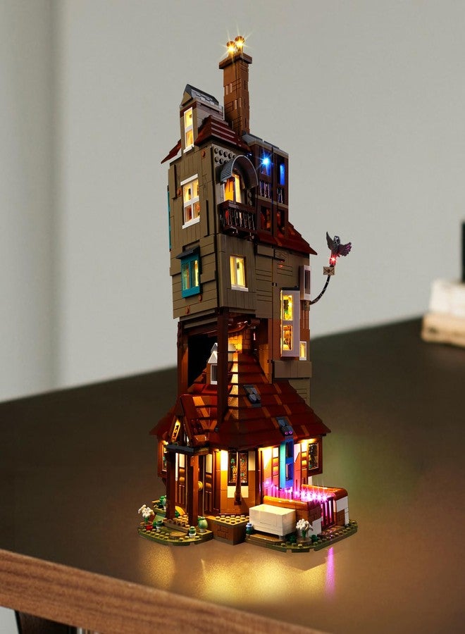 Kyglaring طقم إضاءة LED من Kyglaring متوافق مع مكعبات بناء Lego The Burrow - إصدار هواة الجمع 76437، ملحقات إضاءة مطورة لمجموعة نموذج 76437، مصابيح فقط (النموذج غير متضمن)، إصدار كلاسيكي - Image 4